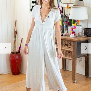 Natural life linen Avery jumpsuit